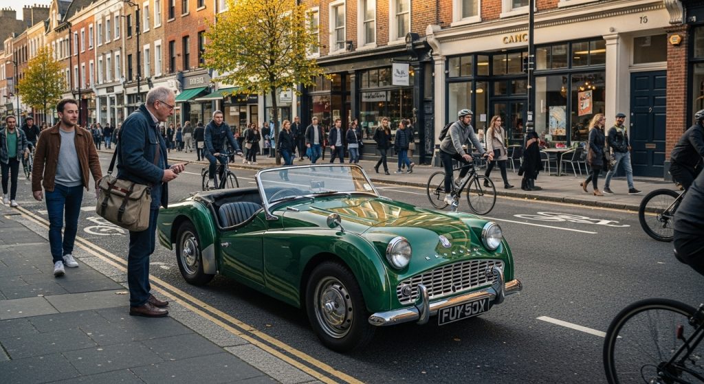 Location Triumph TR3, voiture anglaise de collection