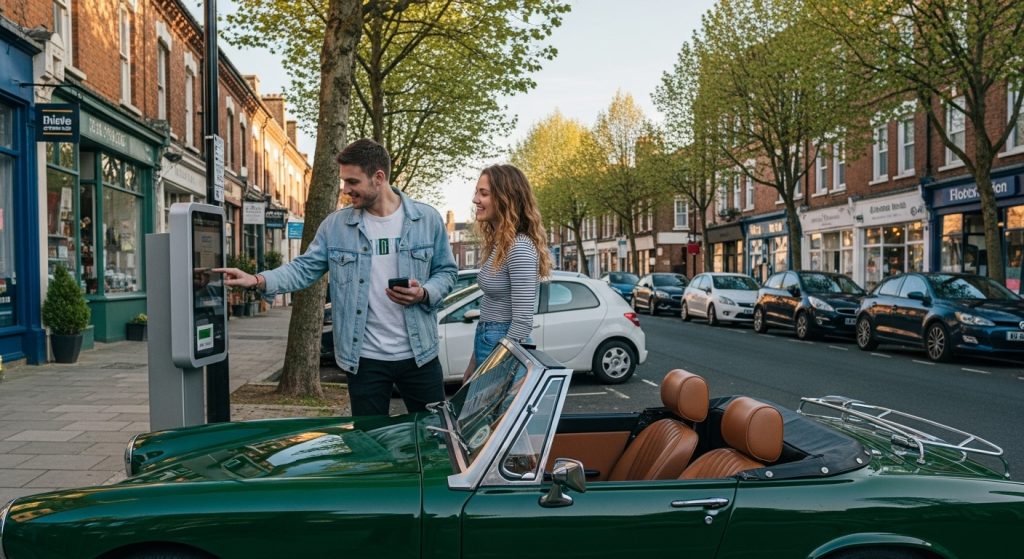 Louer une MG Midget, petit roadster vintage